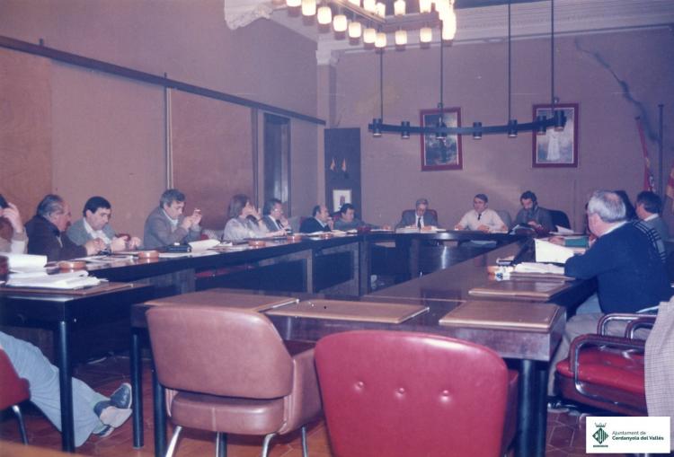 Sessió a la Sala de Plens de l'Ajuntament