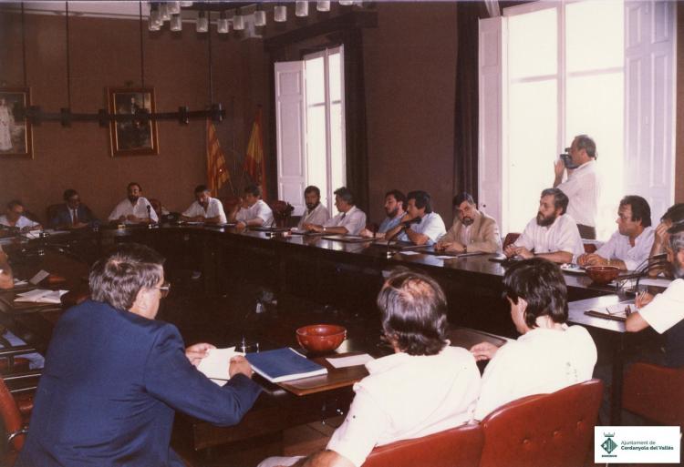 Sessió a la Sala de Plens de l'Ajuntament
