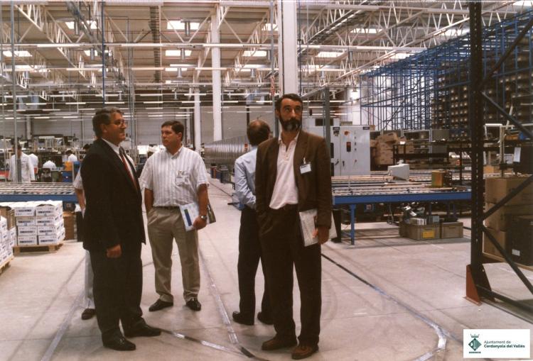 Alcalde i regidors visiten l'empresa TELESINCRO