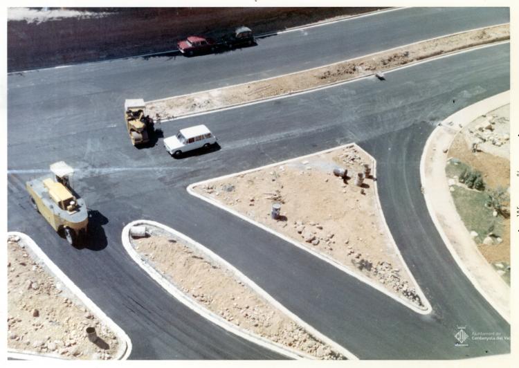 Treballs d'asfalt de la Ronda Cerdanyola Fontetes