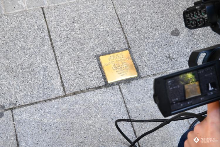 Stolperstein. Reconeixement a Francisco Casares.