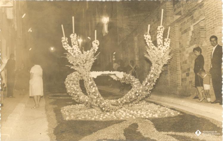 Catifes de flors. Altar banyes