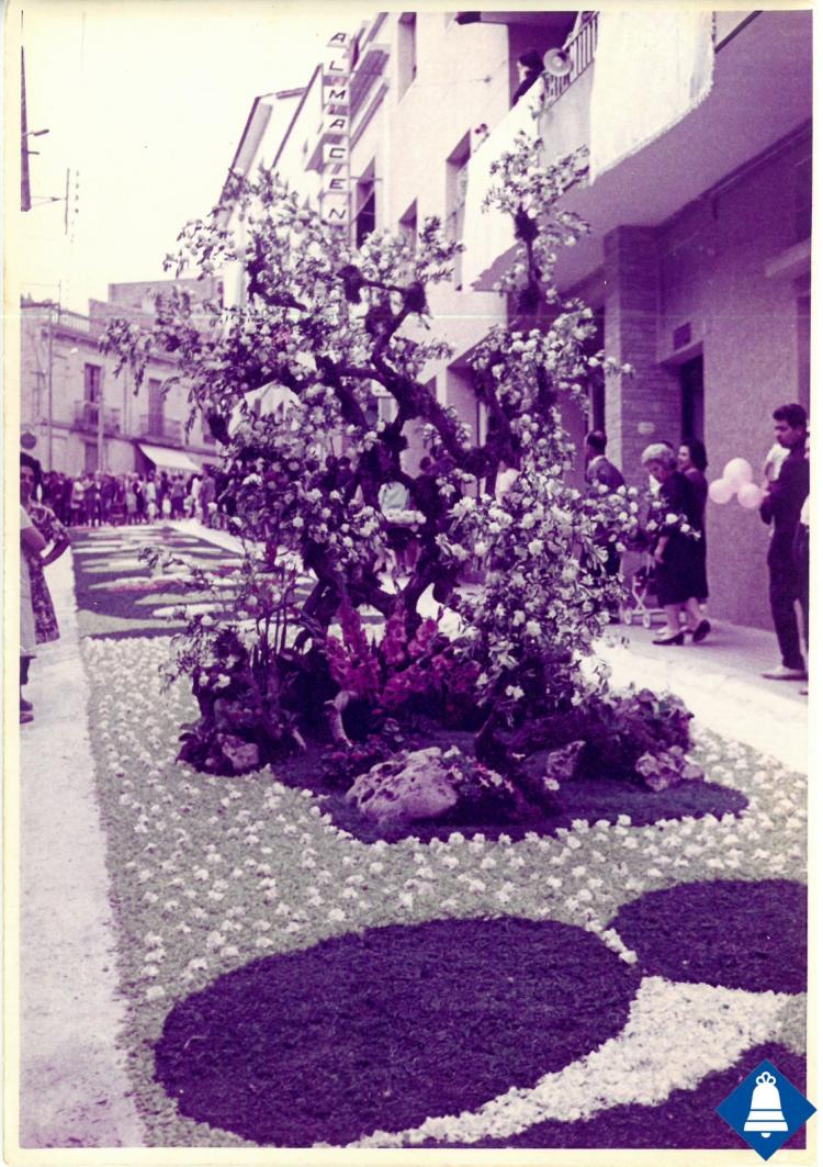 Catifes de flors. Altar troncs i rocalla. 