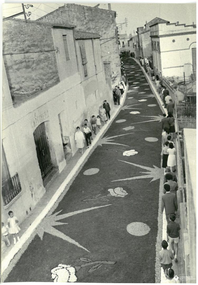 Catifes de flors. Preparatius