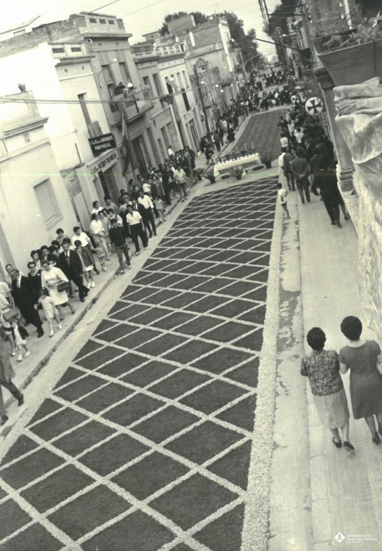 Catifes de flors. Preparatius