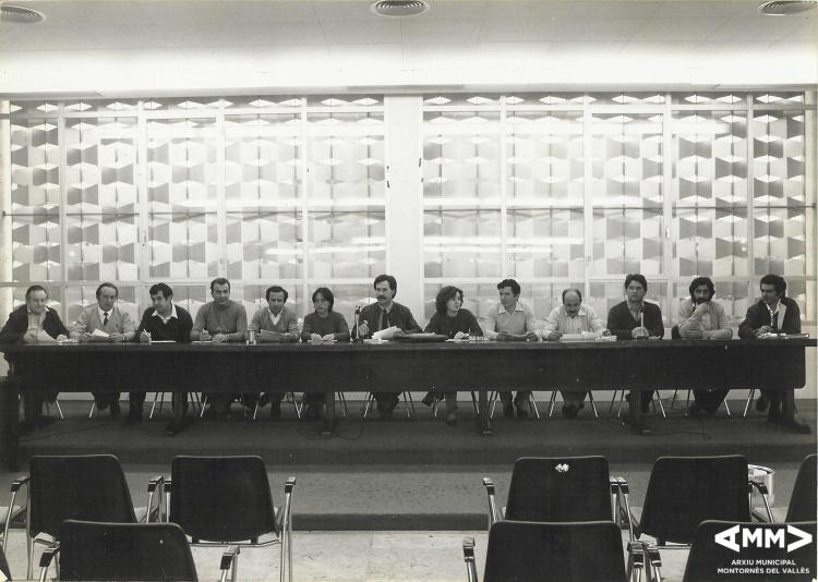 Consistori de les eleccions municipals amb l'alcalde Fèlix Montero