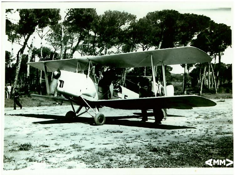 Avió dentrenament Tiger Moth de l'Aeròdrom 329