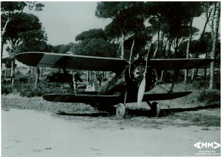 Avió de caça Polikarpov I-15 (Mosca) de l'Aeròdrom 329