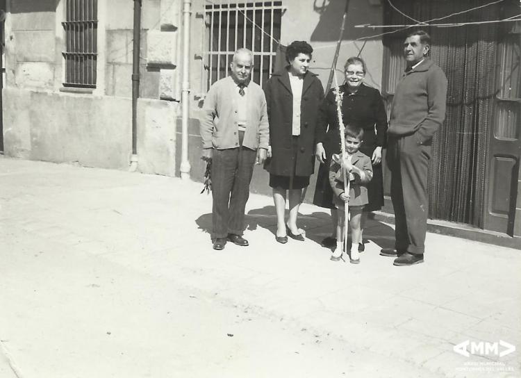 Família a la festa de Rams