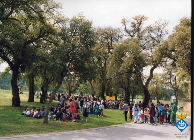 Concentració infantil i ofrena floral. Celebració del 150è aniversari del naixement de Verdaguer