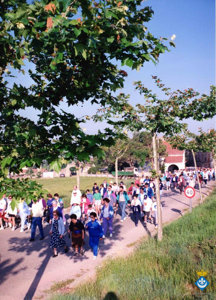 VIII Caminada pels llocs Verdaguerians. Passeig dels Plataners, continuació del carrer de la Rambla direcció a la carretera de Vilanova de Sau