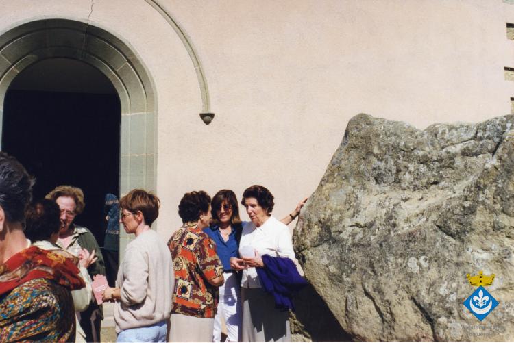 Audició de sardanes després de la missa celebrada a Sant Jordi de Puigseslloses