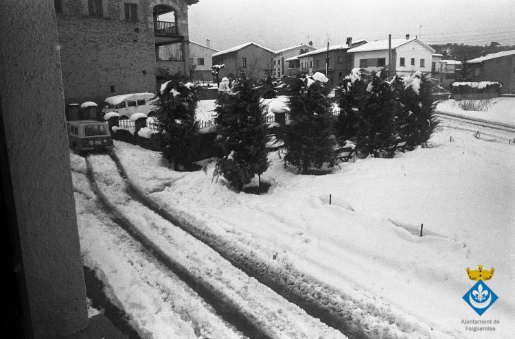 Nevada a Folgueroles carrer Major