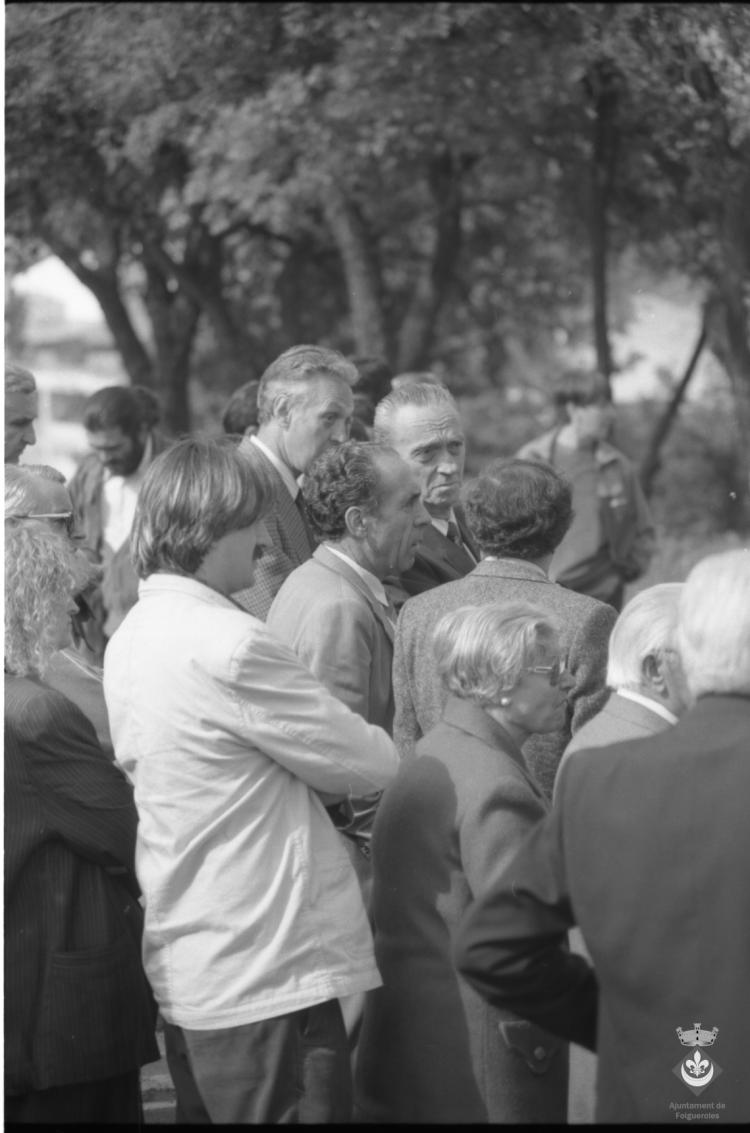 Inauguració dels monòlits de la ruta Verdaguer. Joaquim Xicoy i Bassegoda, president del Parlament de Catalunya