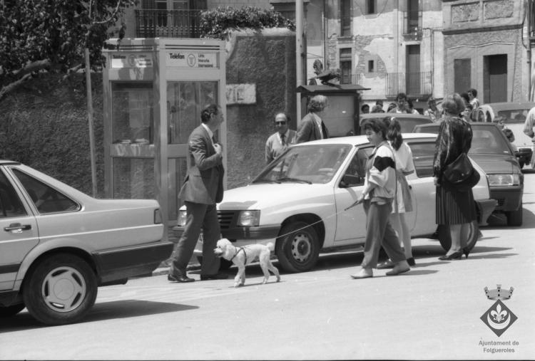 Inauguració dels monòlits de la ruta Verdaguer. Joan Usart i Barreda, alcade de Manlleu i president del Consell Comarcal d'Osona