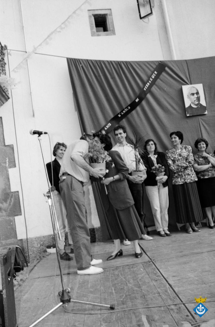 Entrega de premis del concurs de rams dins la Festa Verdaguer