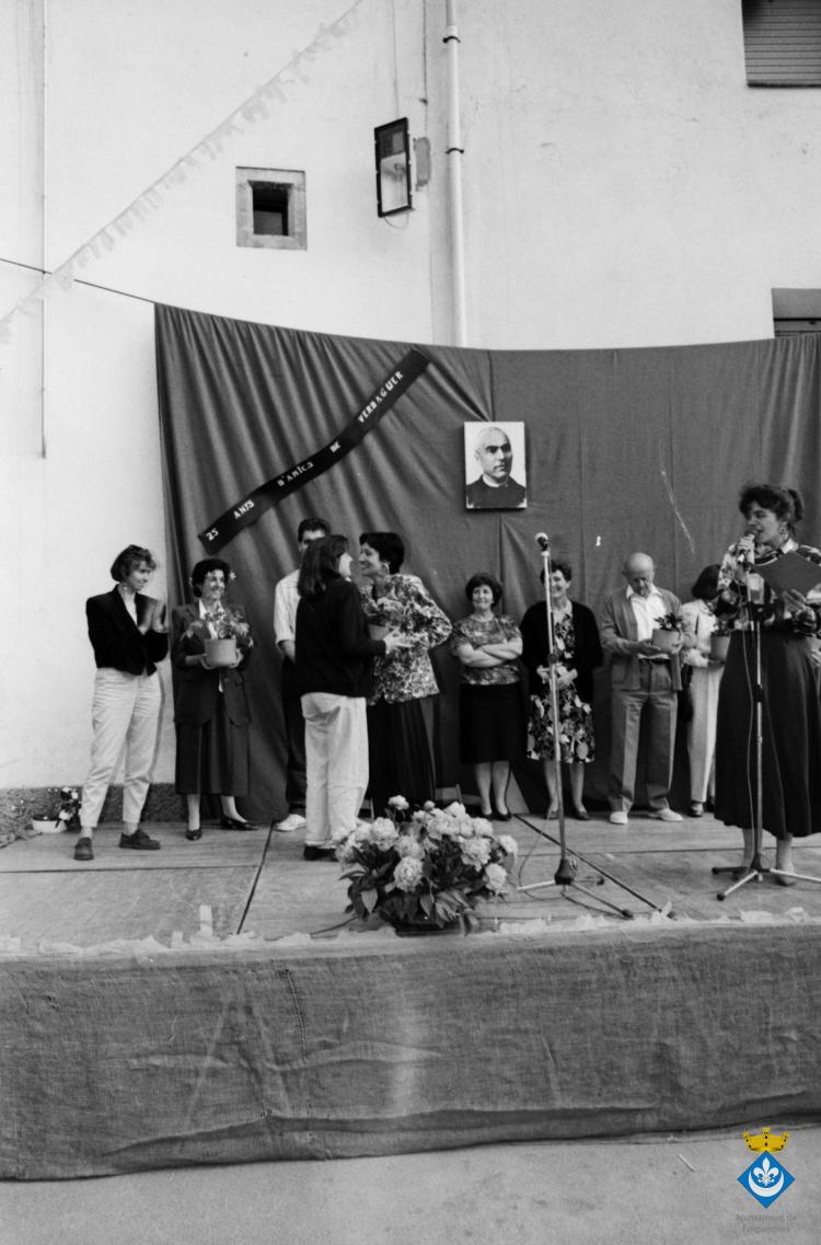 Entrega de premis del concurs de rams dins la Festa Verdaguer