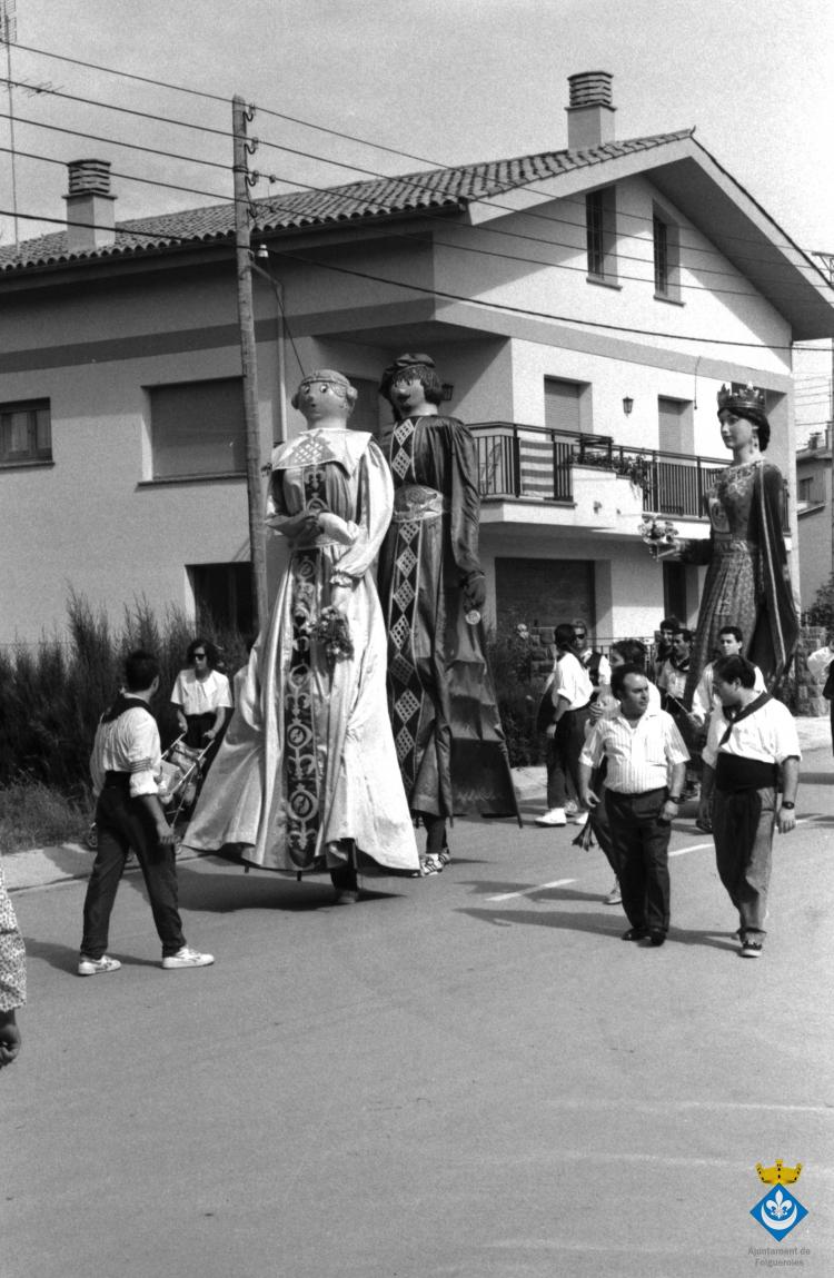 Ball de gegants dins els actes de la Festa Major