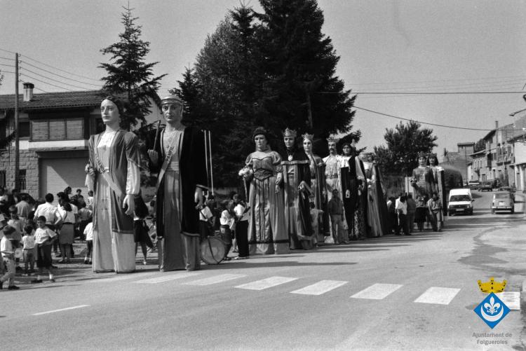 Ball de gegants dins els actes de la Festa Major