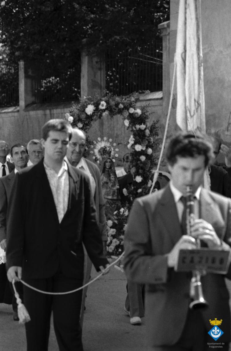 Processó de la Verge dins els actes de la Festa Major