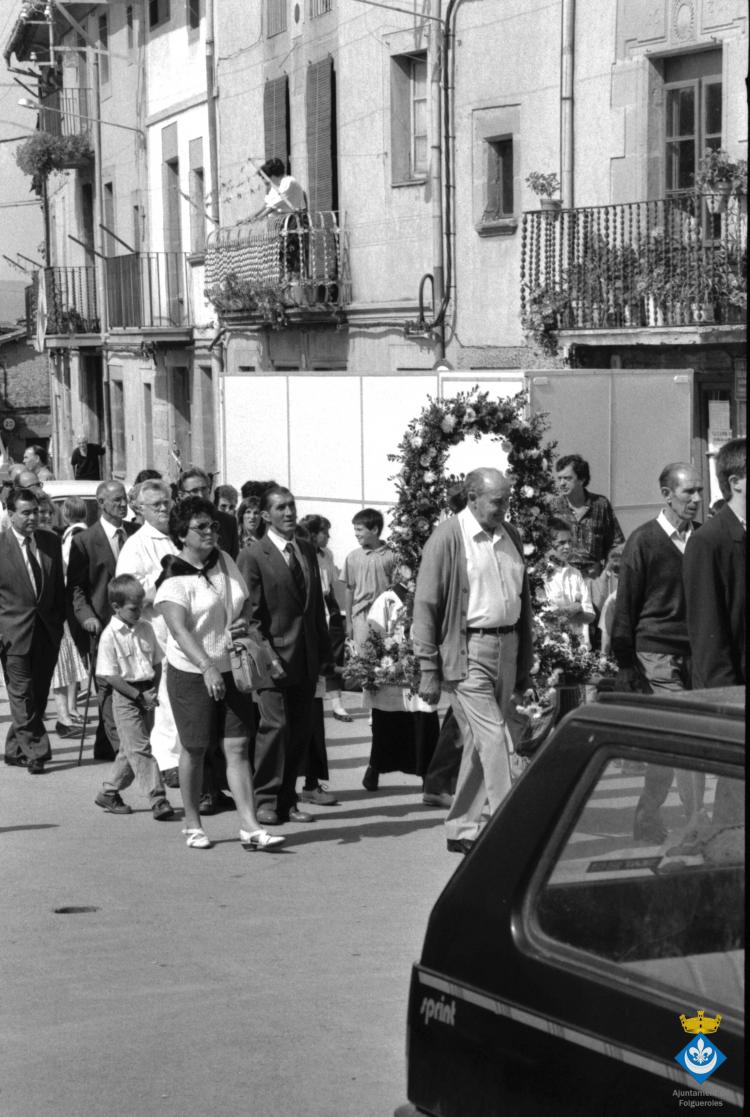 Processó de la Verge dins els actes de la Festa Major