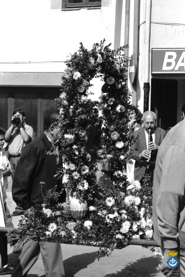 Processó de la Verge dins els actes de la Festa Major