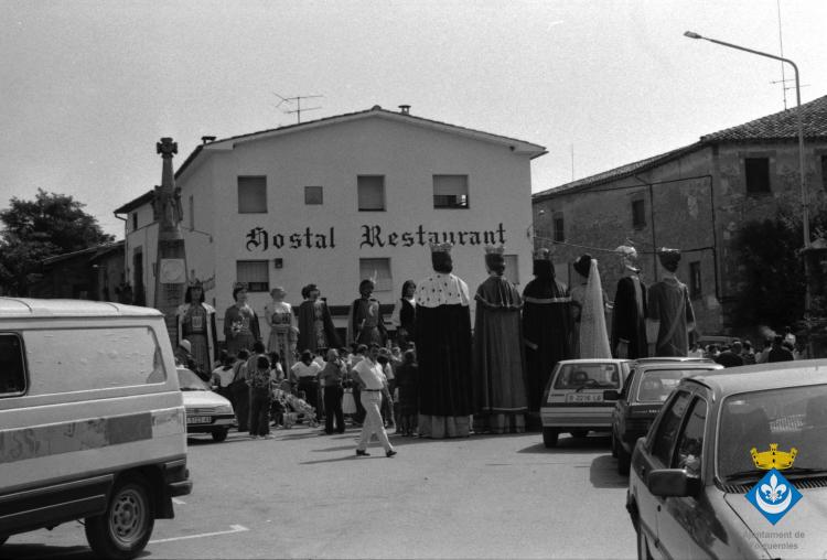 Ball de gegants dins els actes de la Festa Major