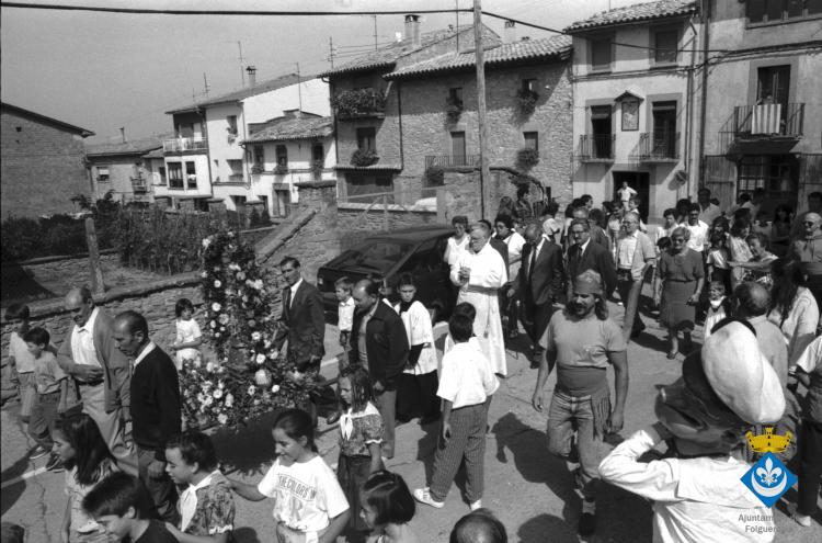 Processó de la Verge dins els actes de la Festa Major
