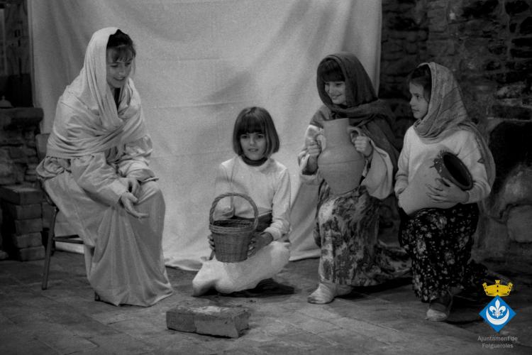 Sessió de fotos per fer figures de pessebre de l'Ateneu de Folgueroles