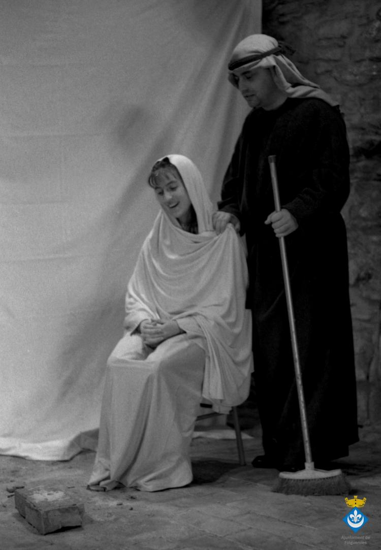 Sessió de fotos per fer figures de pessebre de l'Ateneu de Folgueroles