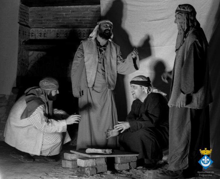 Sessió de fotos per fer figures de pessebre de l'Ateneu de Folgueroles