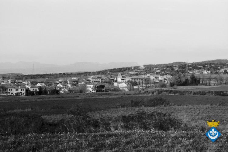 Perspectives de Folgueroles. Part de la carretera cap a Vilanova de Sau