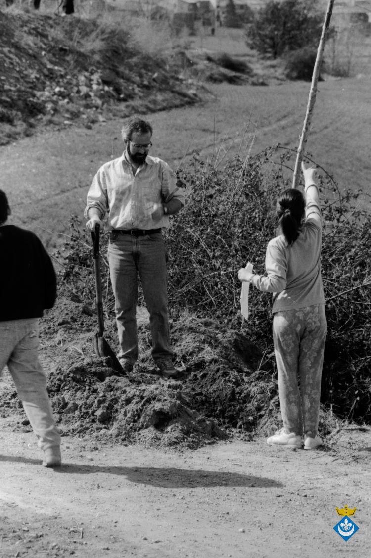 Indrets ruta Verdagueriana. Plantada d'arbres a l'entorn de l'ermita de la Damunt