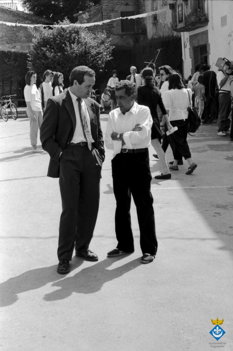 Festa Verdaguer. Gil Orriols, alcalde de Folgueroles amb en Roviretes