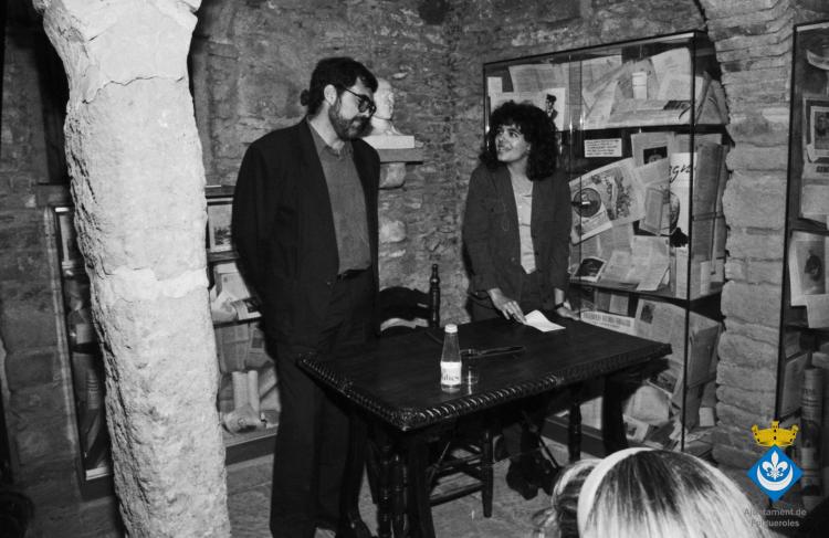 Festa Verdaguer. Xerrada d'Isidor Cònsul al Museu Verdaguer amb la directora Carme Torrents