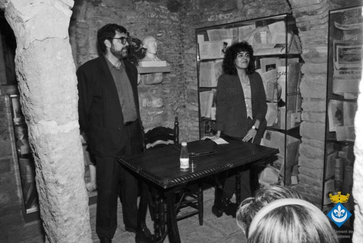 Festa Verdaguer. Xerrada d'Isidor Cònsul al Museu Verdaguer amb la directora Carme Torrents