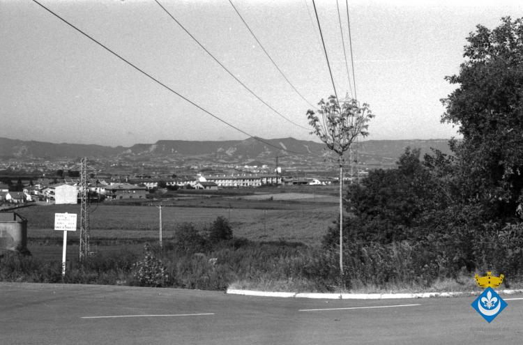 Panoràmica de Folgueroles amb el cementiri a la part esquerra