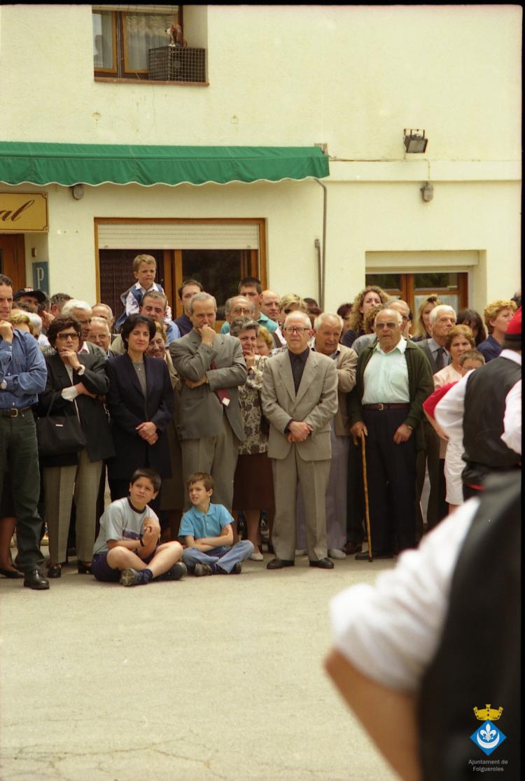 Ball de cintes dins la Festa Verdaguer. Gil Orriols, alcalde de Folgueroles
