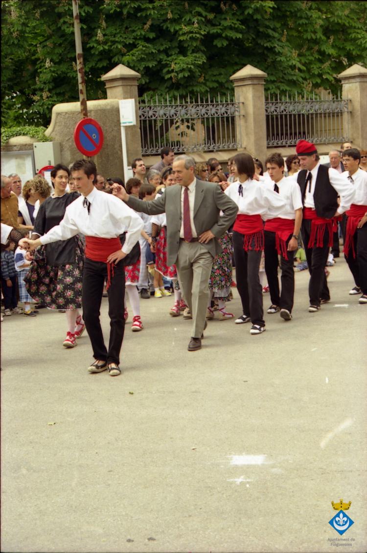 Ballets dins la Festa Verdaguer. Gil Orriols, alcalde de Folgueroles