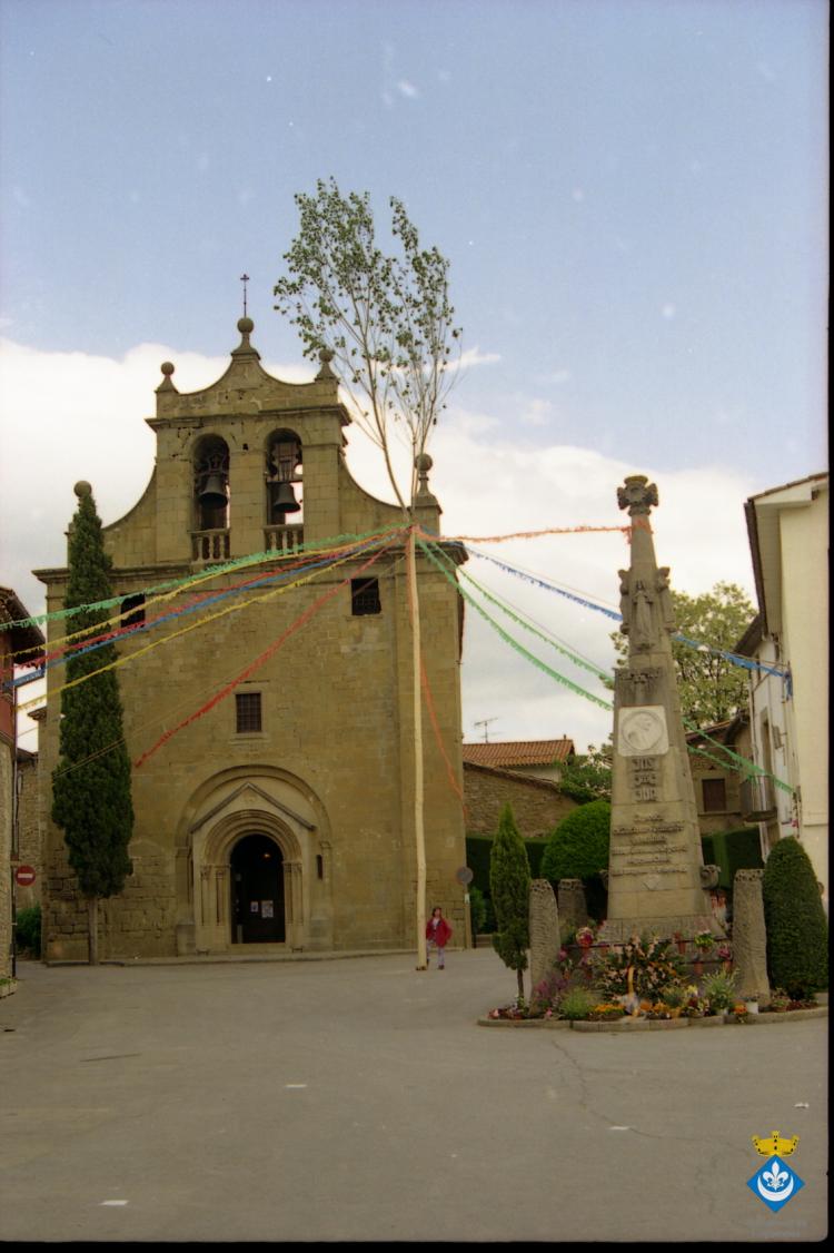 Plaça Verdaguer durant la Festa Verdaguer
