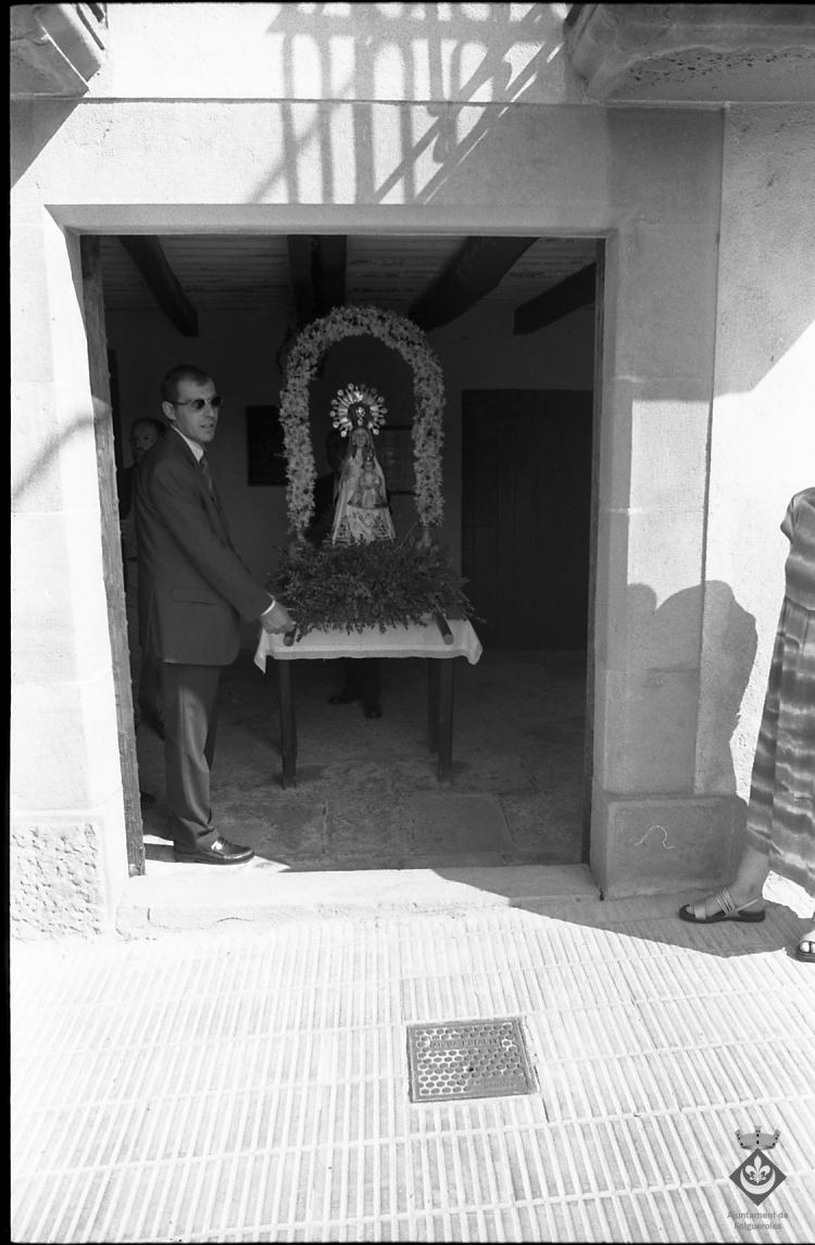 Processó de la Verge dins els actes de la Festa Major