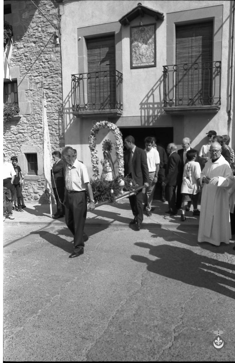 Processó de la Verge dins els actes de la Festa Major