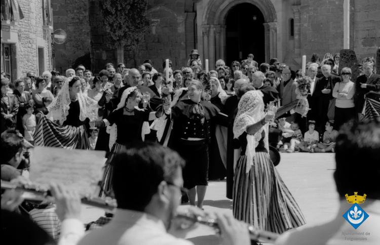 Ballets dins la Festa Verdaguer. Gil Orriols, alcalde de Folgueroles, Just Palma, regidor de Vic, 