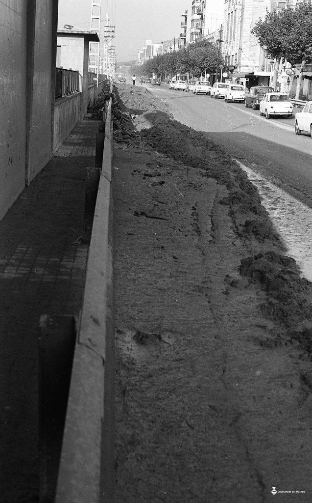 Efectes d'un aiguat, carretera N-II