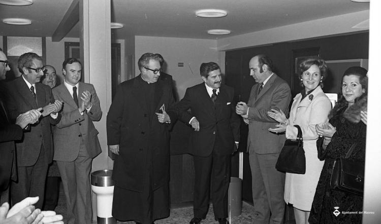 Inauguració de l'oficina de la Caixa Laietana
