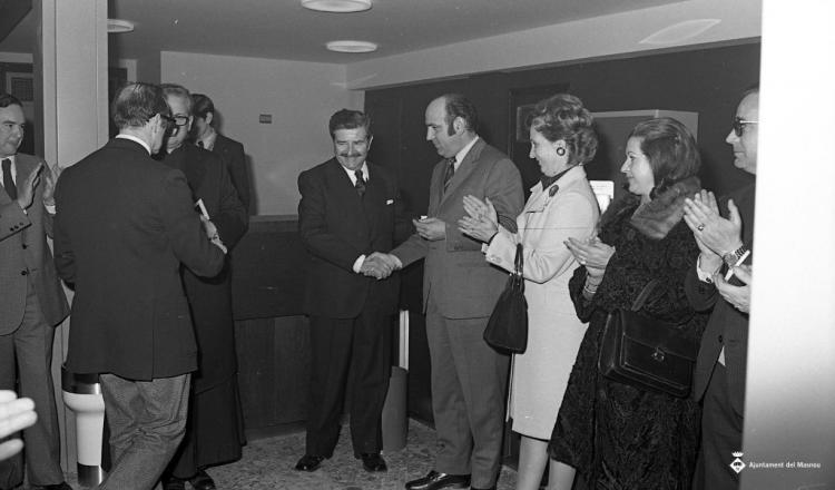 Inauguració de l'oficina de la Caixa Laietana