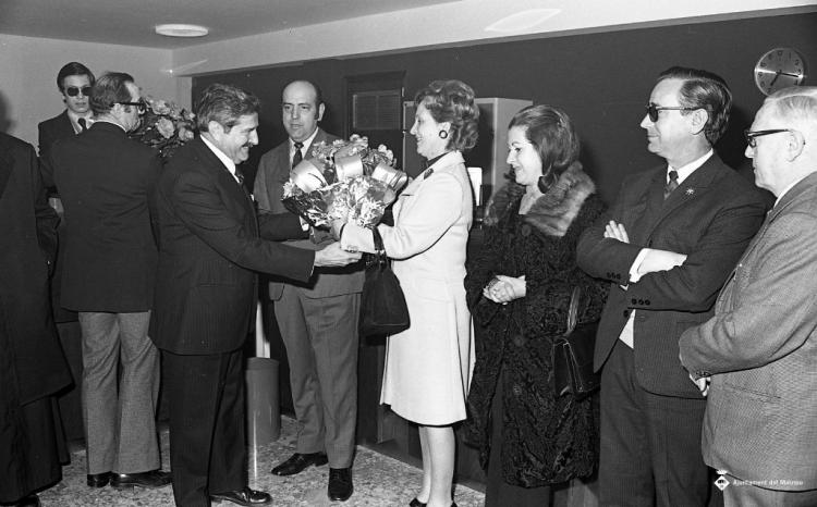 Inauguració de l'oficina de la Caixa Laietana