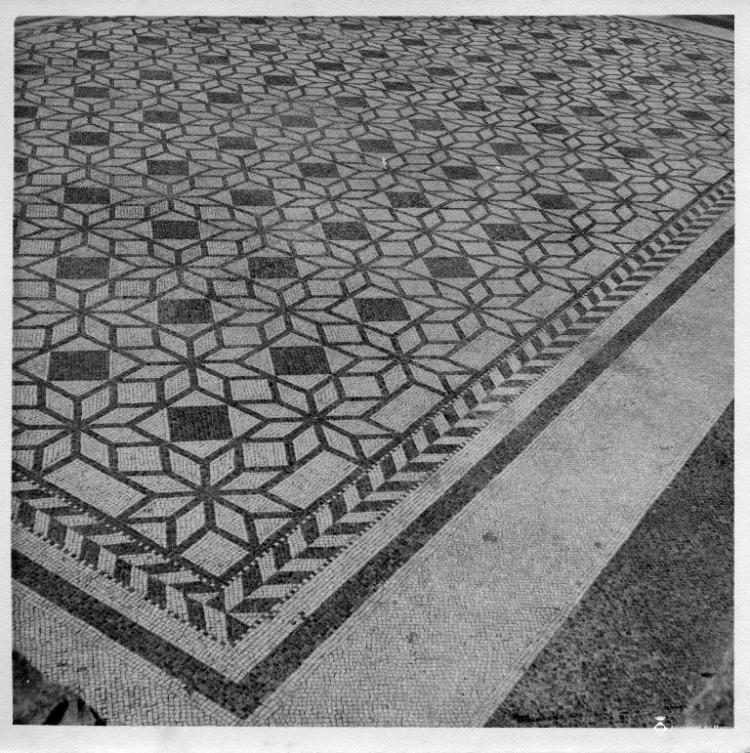 Detall d'un mosaic de les ruïnes d'Empúries (Alt Empordà)