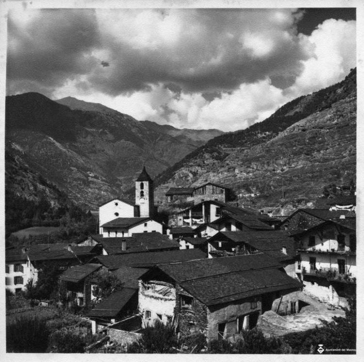 Vista general d'Ordino, Andorra