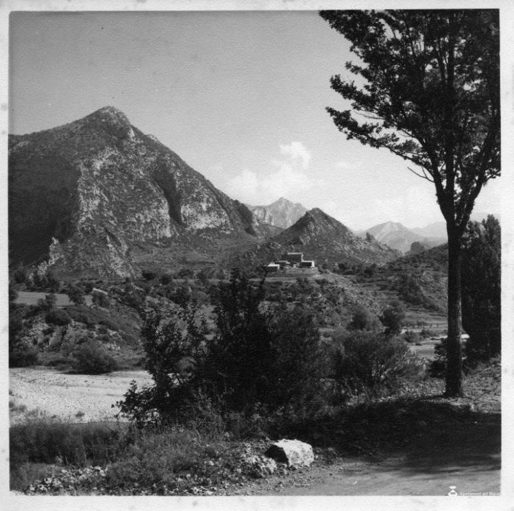 Riu Segre al seu pas per Organyà (Alt Urgell)